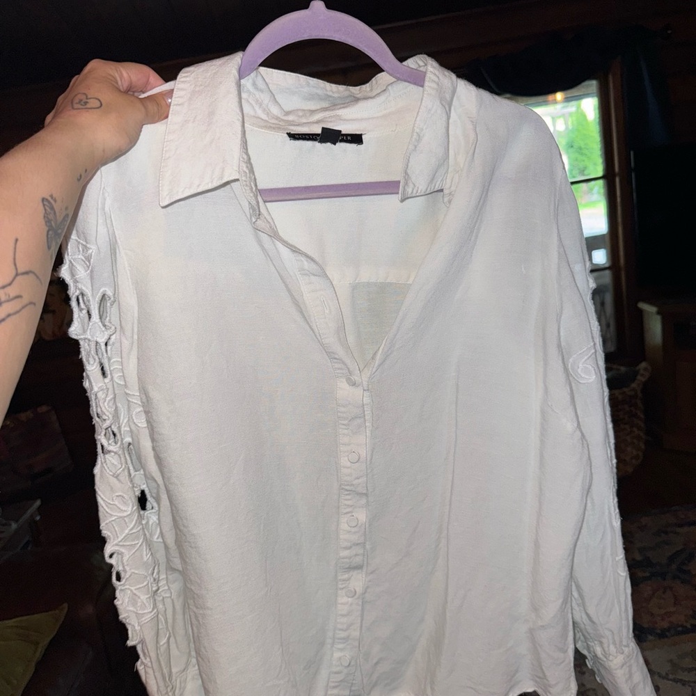 Elegant White Women's Top